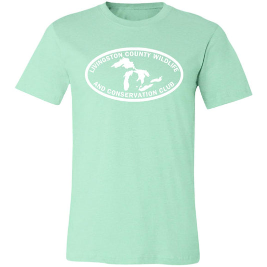LCWCC Lakes - White 3001C Unisex Jersey Short-Sleeve T-Shirt