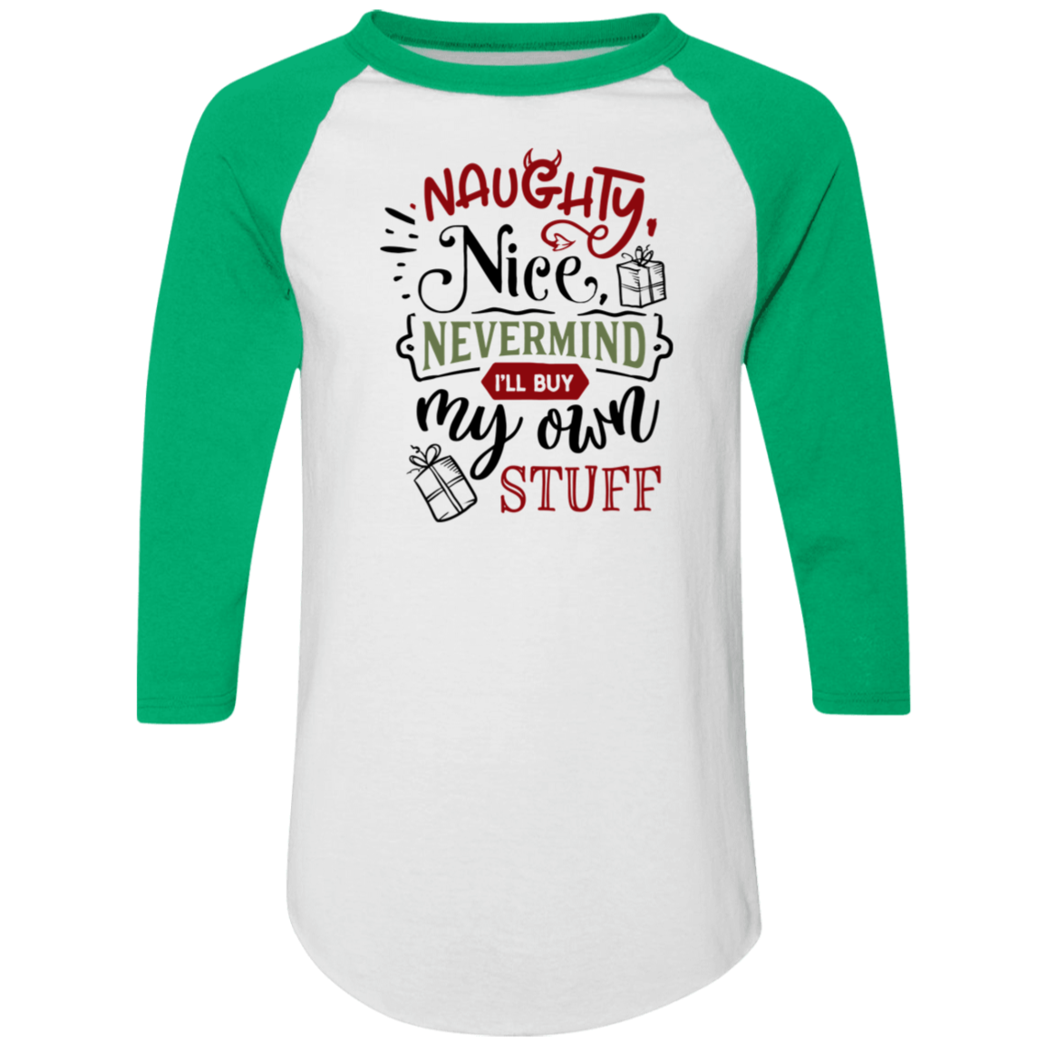 Naughty Nice Nevermind 4420 Colorblock Raglan Jersey Naughty Nice Nevermind 4420 Colorblock Raglan Jersey