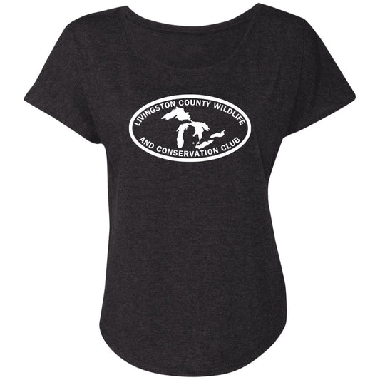 LCWCC Lakes - White NL6760 Ladies' Triblend Dolman Sleeve