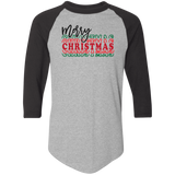 Merry Christmas 3 4420 Colorblock Raglan Jersey Merry Christmas 3 4420 Colorblock Raglan Jersey