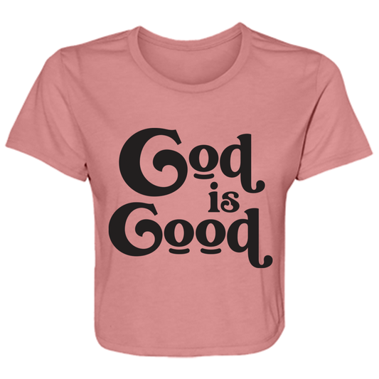 God Is Good B8882 Ladies' Flowy Cropped Tee
