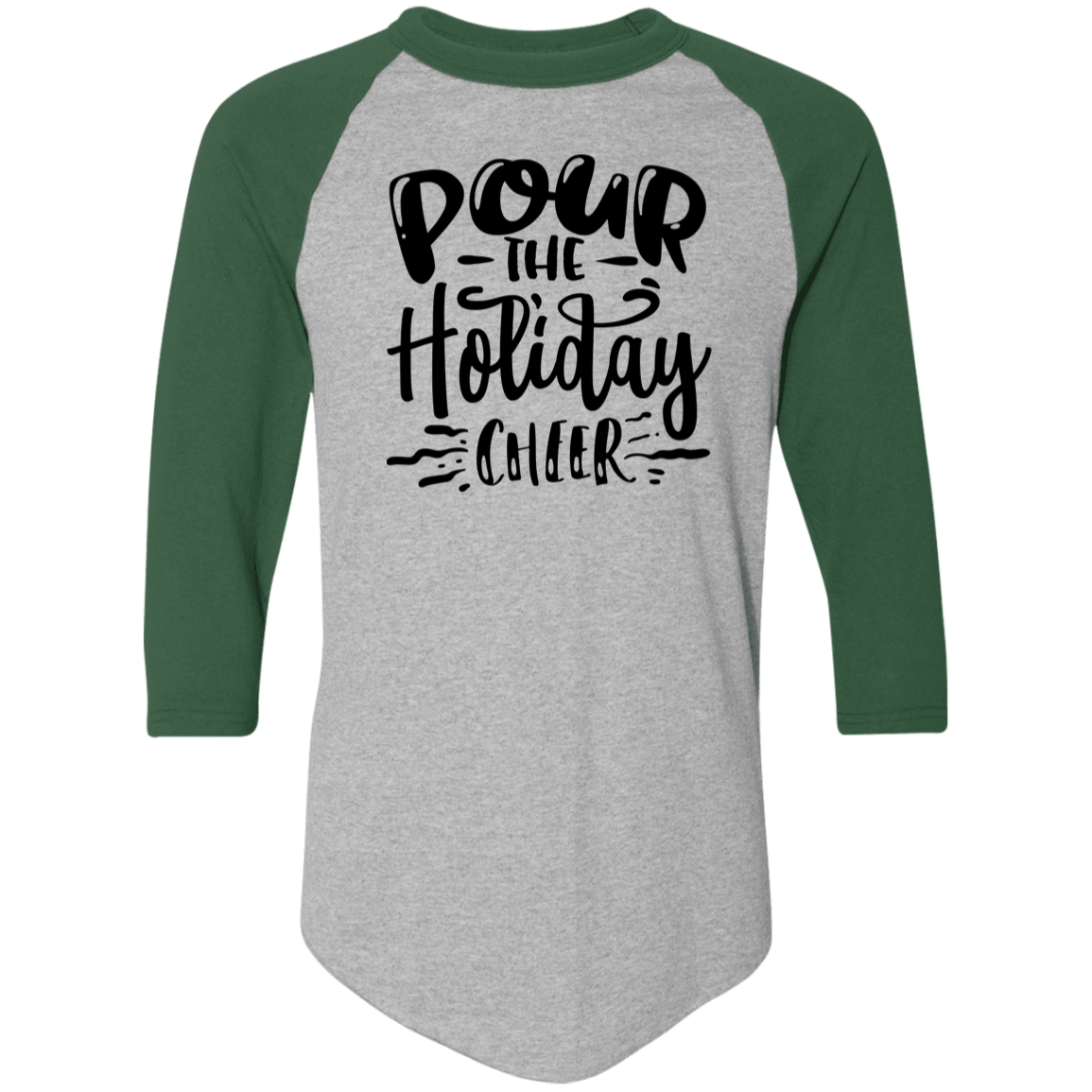 Pour The Holiday Cheer 4420 Colorblock Raglan Jersey Pour The Holiday Cheer 4420 Colorblock Raglan Jersey