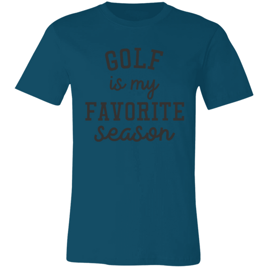 Golf My Favorite Season 3001C Unisex Jersey Short-Sleeve T-Shirt
