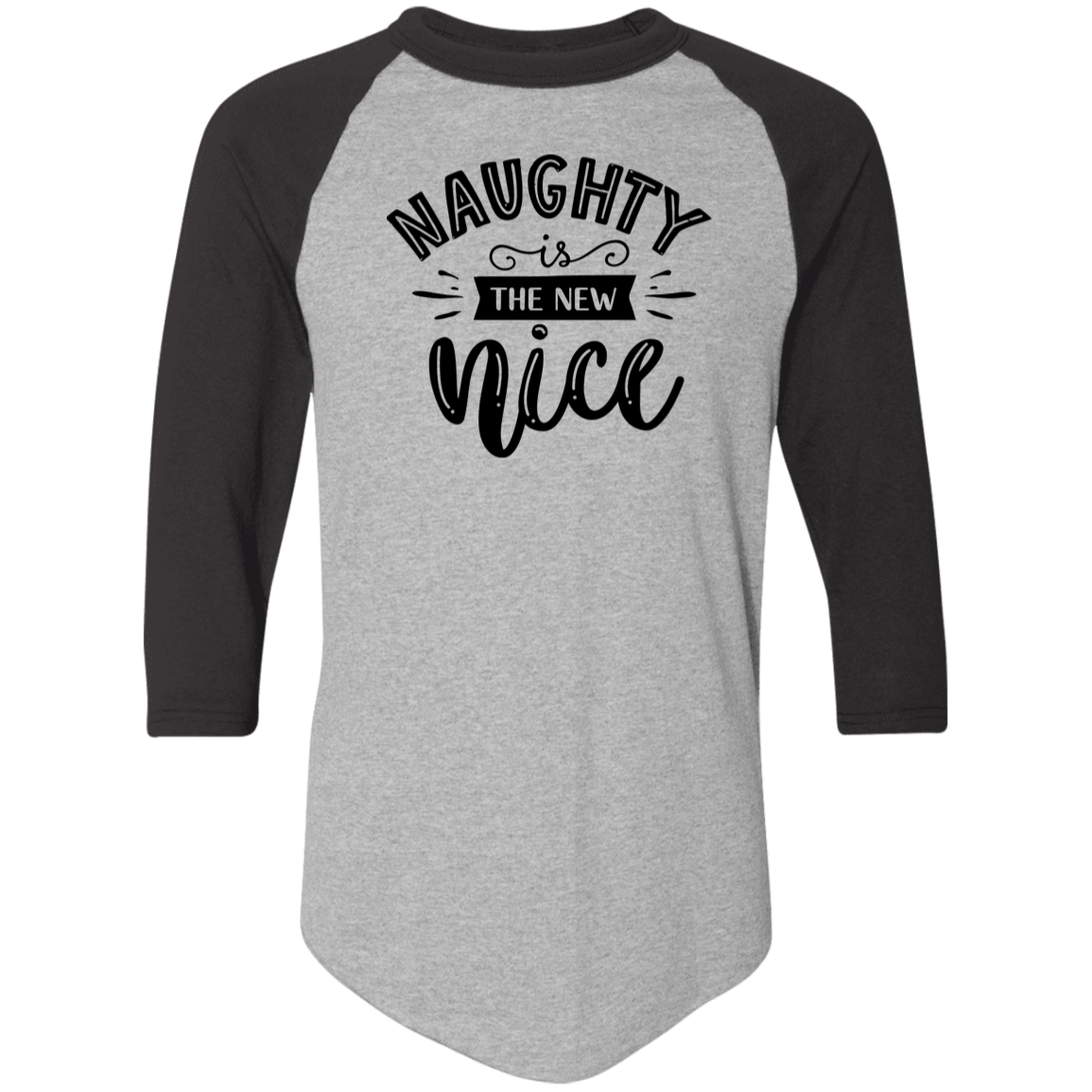Naughty Is The New Nice 4420 Colorblock Raglan Jersey Naughty Is The New Nice 4420 Colorblock Raglan Jersey