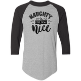 Naughty Is The New Nice 4420 Colorblock Raglan Jersey Naughty Is The New Nice 4420 Colorblock Raglan Jersey