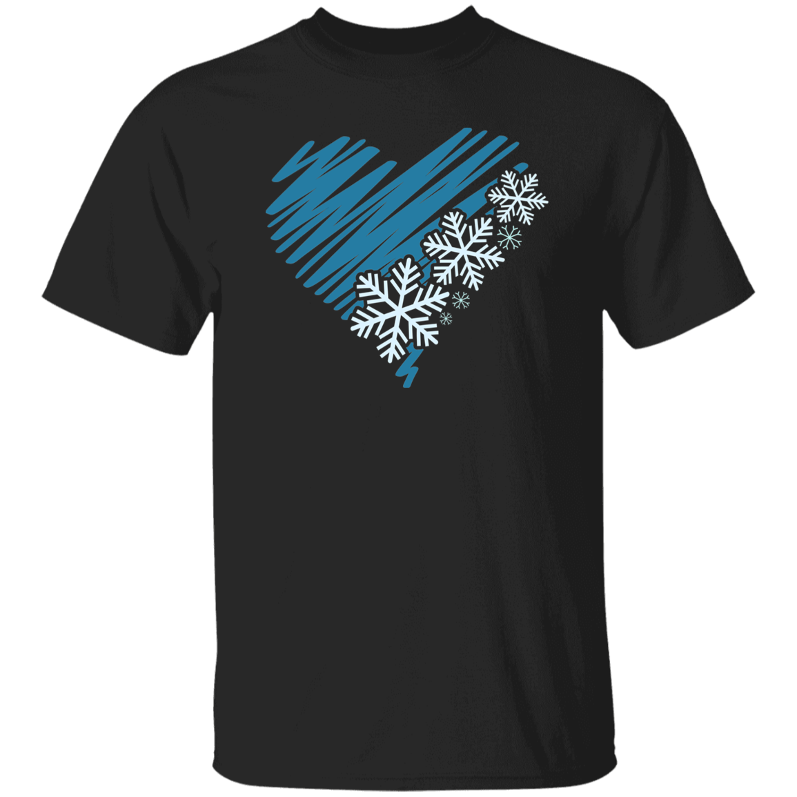 Heart & Snowflakes 2 G500 5.3 oz. T-Shirt Heart & Snowflakes 2 G500 5.3 oz. T-Shirt