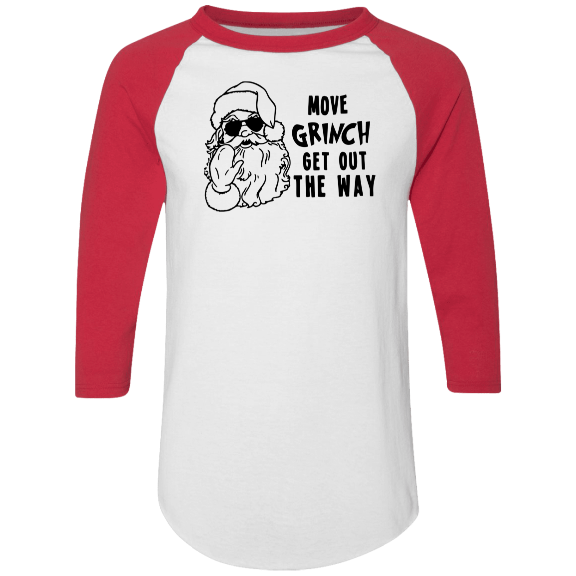 Move Grinch Get Out The Way 4420 Colorblock Raglan Jersey Move Grinch Get Out The Way 4420 Colorblock Raglan Jersey