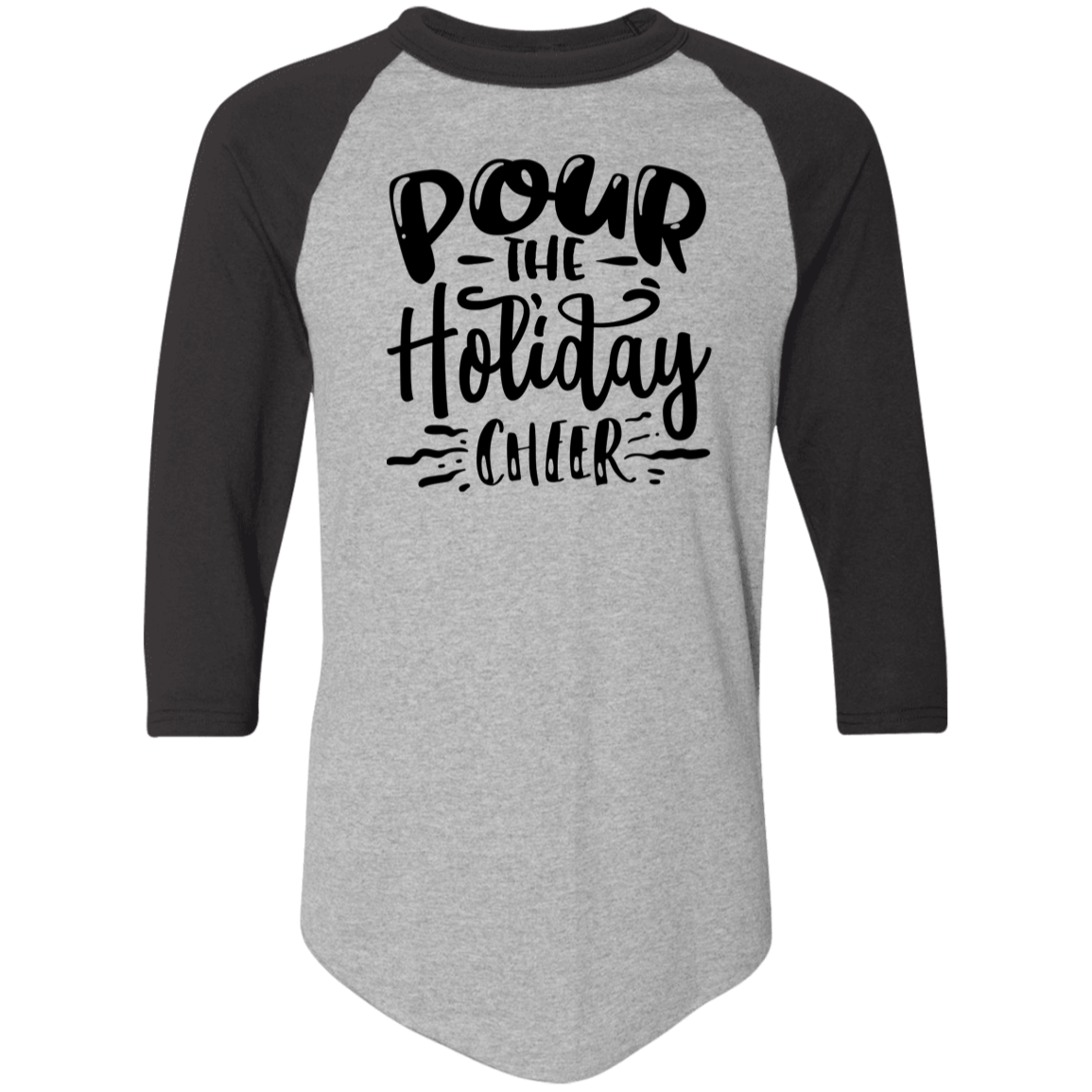 Pour The Holiday Cheer 4420 Colorblock Raglan Jersey Pour The Holiday Cheer 4420 Colorblock Raglan Jersey