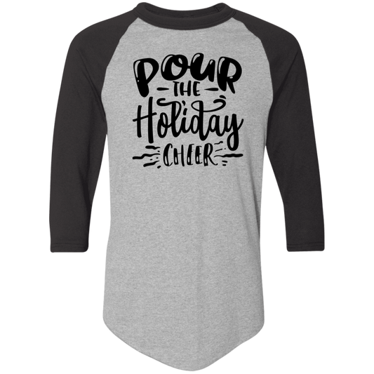 Pour The Holiday Cheer 4420 Colorblock Raglan Jersey