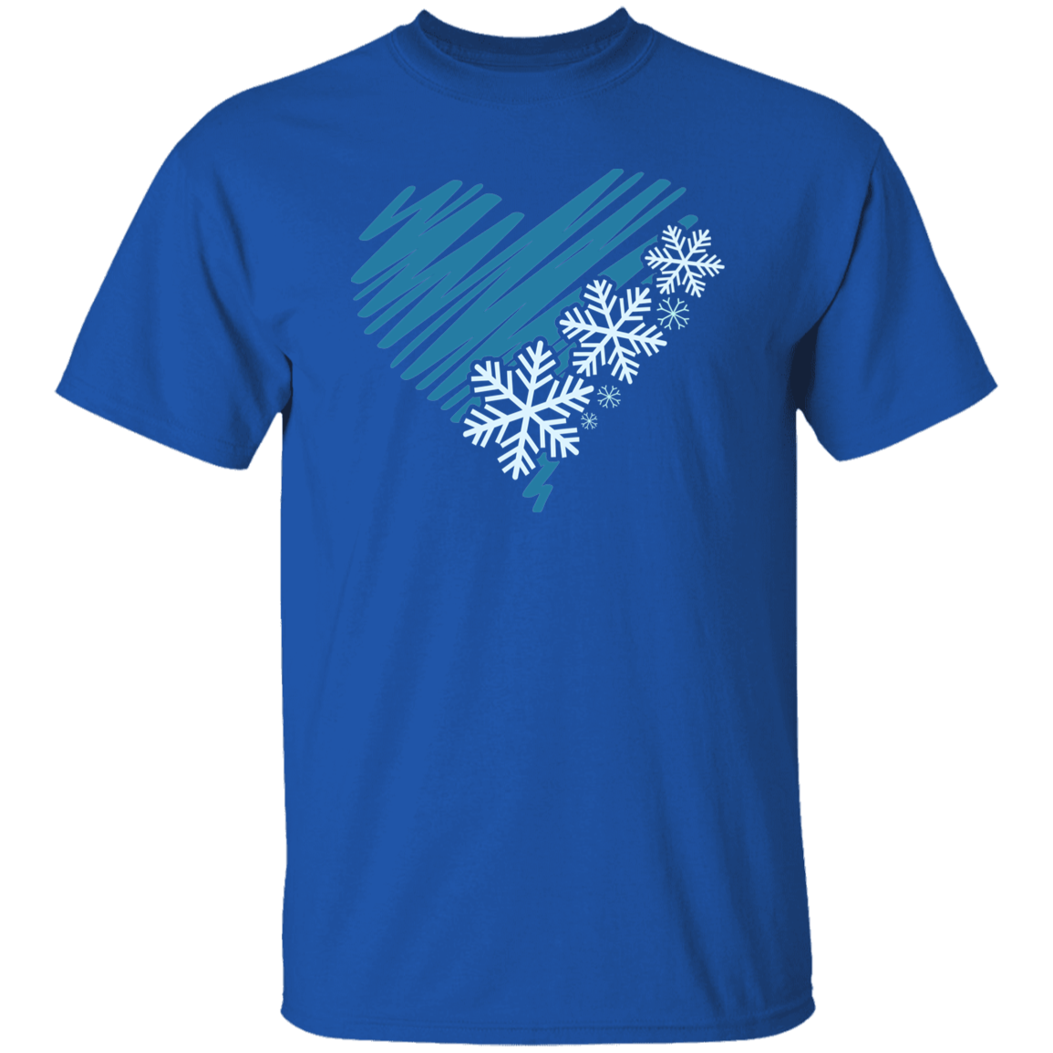 Heart & Snowflakes 2 G500 5.3 oz. T-Shirt Heart & Snowflakes 2 G500 5.3 oz. T-Shirt