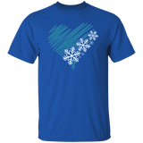 Heart & Snowflakes 2 G500 5.3 oz. T-Shirt Heart & Snowflakes 2 G500 5.3 oz. T-Shirt