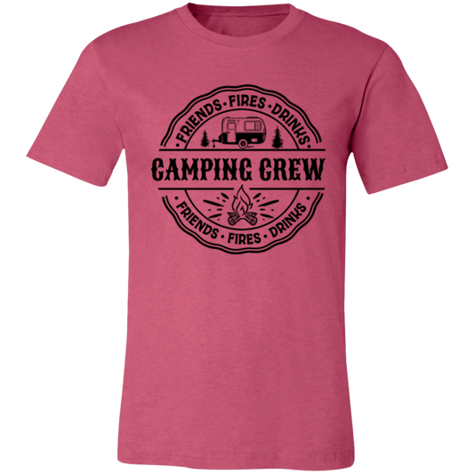 Camping Crew B 3001C Unisex Jersey Short-Sleeve T-Shirt