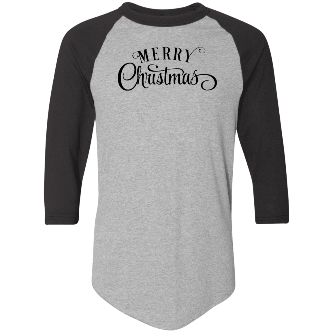 Merry Christmas 1 4420 Colorblock Raglan Jersey Merry Christmas 1 4420 Colorblock Raglan Jersey
