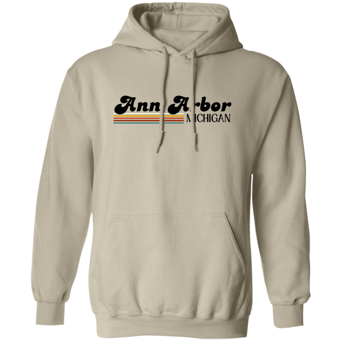 Ann Arbor Groovy 1 G185 Gildan Pullover Hoodie Ann Arbor Groovy 1 G185 Gildan Pullover Hoodie