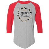 Merry Christmas 2 4420 Colorblock Raglan Jersey Merry Christmas 2 4420 Colorblock Raglan Jersey