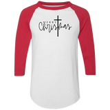 Merry Christmas Cross 4420 Colorblock Raglan Jersey Merry Christmas Cross 4420 Colorblock Raglan Jersey