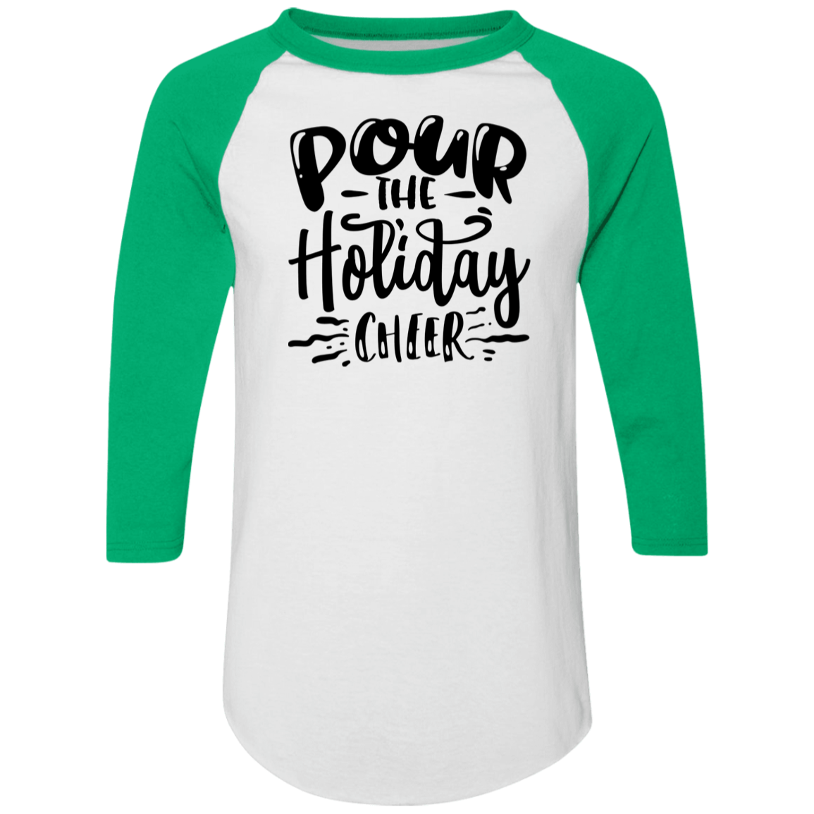 Pour The Holiday Cheer 4420 Colorblock Raglan Jersey Pour The Holiday Cheer 4420 Colorblock Raglan Jersey