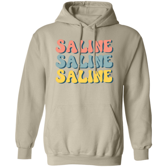 Saline Retro G185 Gildan Pullover Hoodie