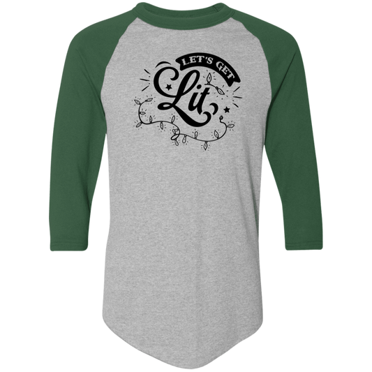 Lets Get Lit 4420 Colorblock Raglan Jersey