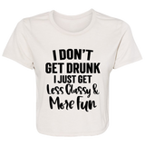 Less Classy More Fun B8882 Ladies' Flowy Cropped Tee Less Classy More Fun B8882 Ladies' Flowy Cropped Tee