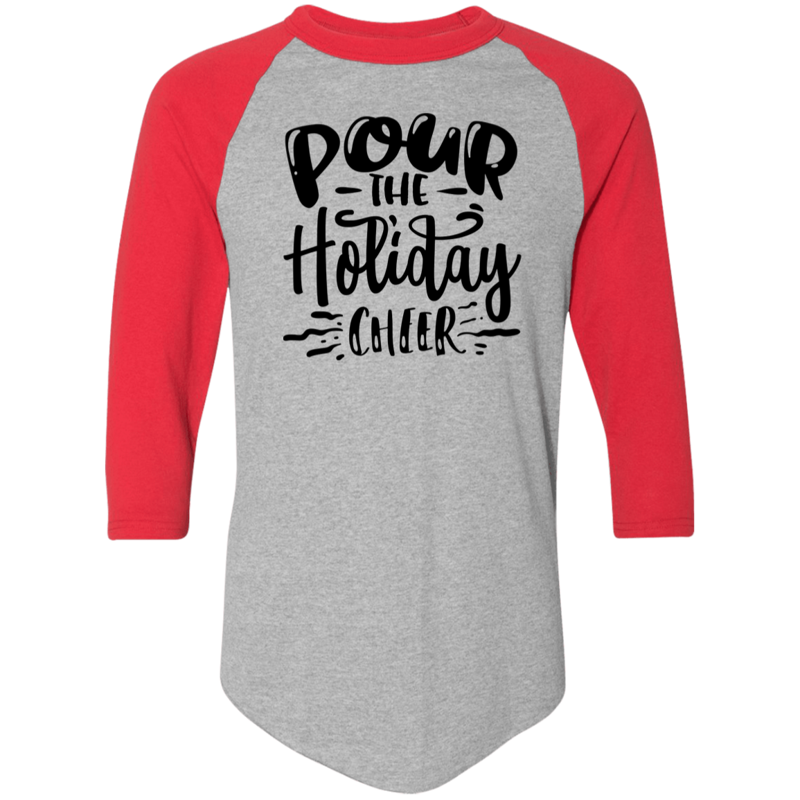 Pour The Holiday Cheer 4420 Colorblock Raglan Jersey Pour The Holiday Cheer 4420 Colorblock Raglan Jersey