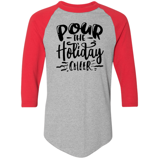 Pour The Holiday Cheer 4420 Colorblock Raglan Jersey