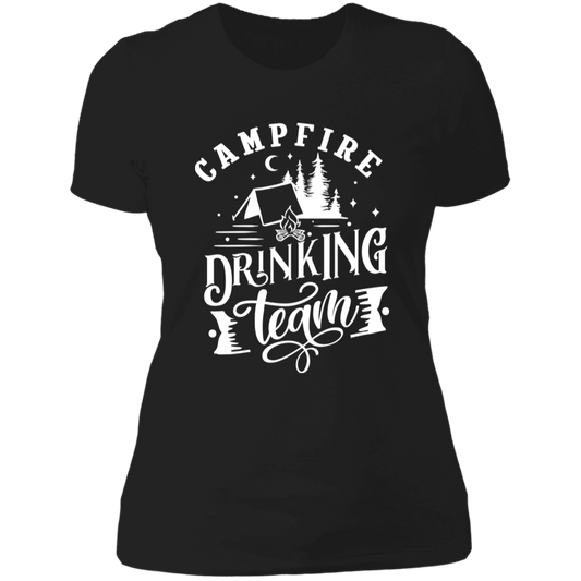 Campfire Drinking Team 1 W NL3900 Ladies' Boyfriend T-Shirt