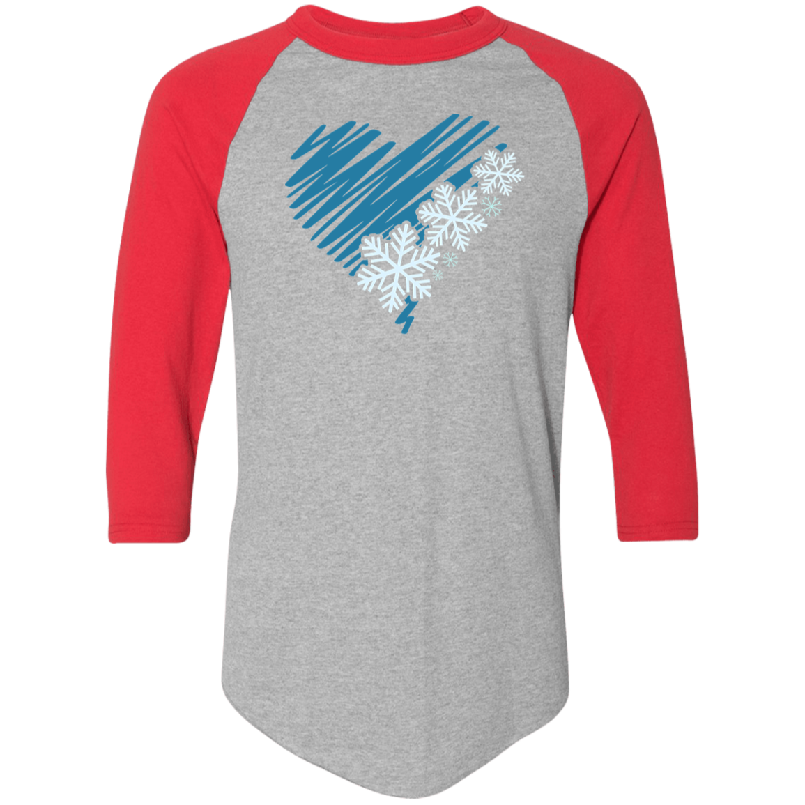 Heart & Snowflakes 2 4420 Colorblock Raglan Jersey Heart & Snowflakes 2 4420 Colorblock Raglan Jersey