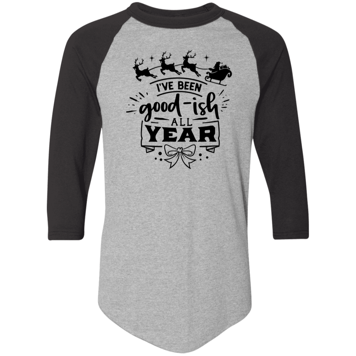 Ive Been Goodish All Year 4420 Colorblock Raglan Jersey Ive Been Goodish All Year 4420 Colorblock Raglan Jersey