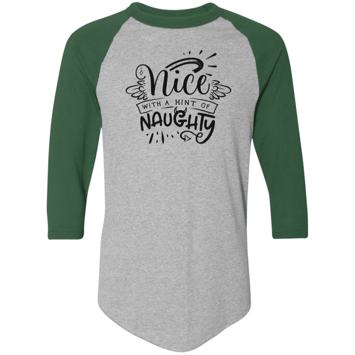 Nice With A Hint Of Naughty 4420 Colorblock Raglan Jersey Nice With A Hint Of Naughty 4420 Colorblock Raglan Jersey