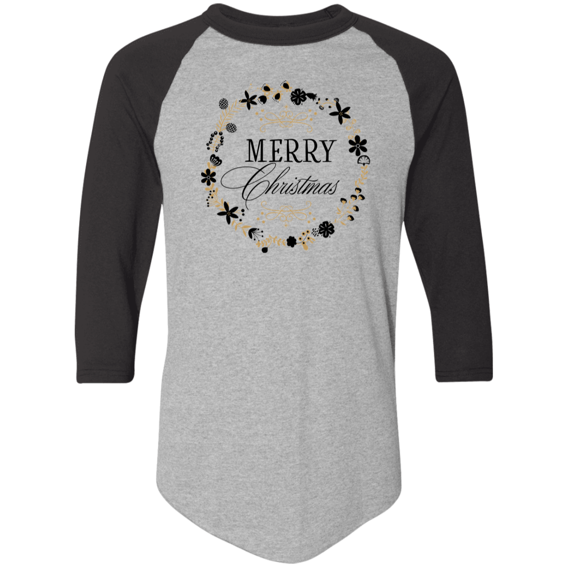 Merry Christmas 2 4420 Colorblock Raglan Jersey Merry Christmas 2 4420 Colorblock Raglan Jersey