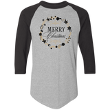 Merry Christmas 2 4420 Colorblock Raglan Jersey Merry Christmas 2 4420 Colorblock Raglan Jersey