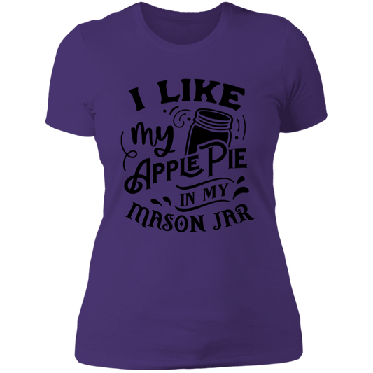 I Like My Apple Pie NL3900 Ladies' Boyfriend T-Shirt