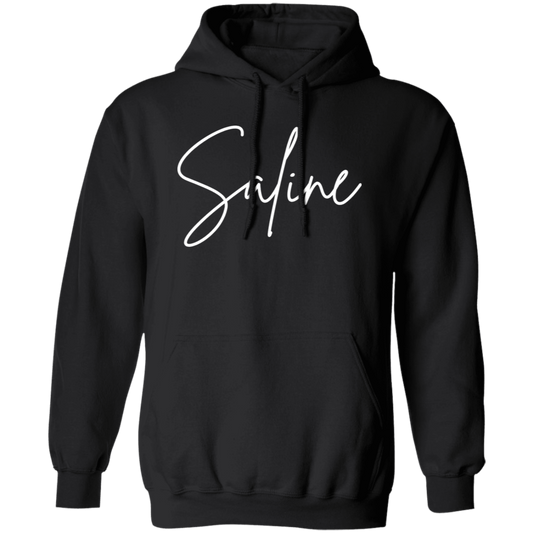 Saline Skinny 1 White G185 Gildan Pullover Hoodie