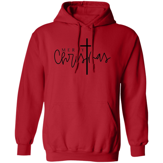 Merry Christmas Cross Hoodie - Unisex