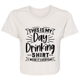 Day Drinking Shirt B8882 Ladies' Flowy Cropped Tee Day Drinking Shirt B8882 Ladies' Flowy Cropped Tee