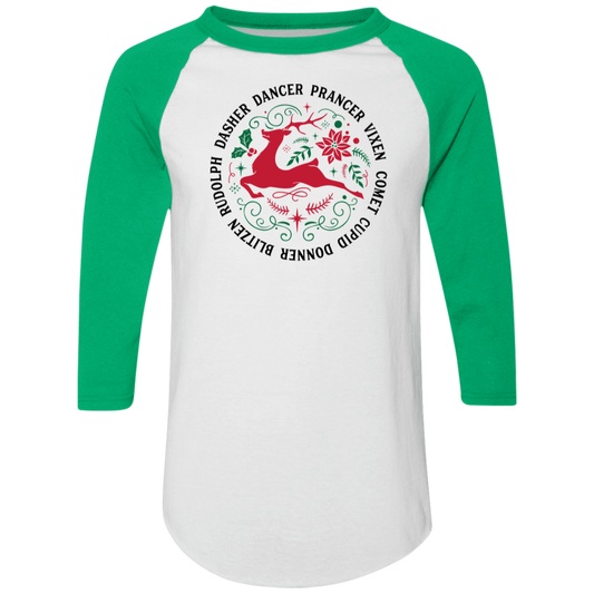 Reindeer Round 2 4420 Colorblock Raglan Jersey