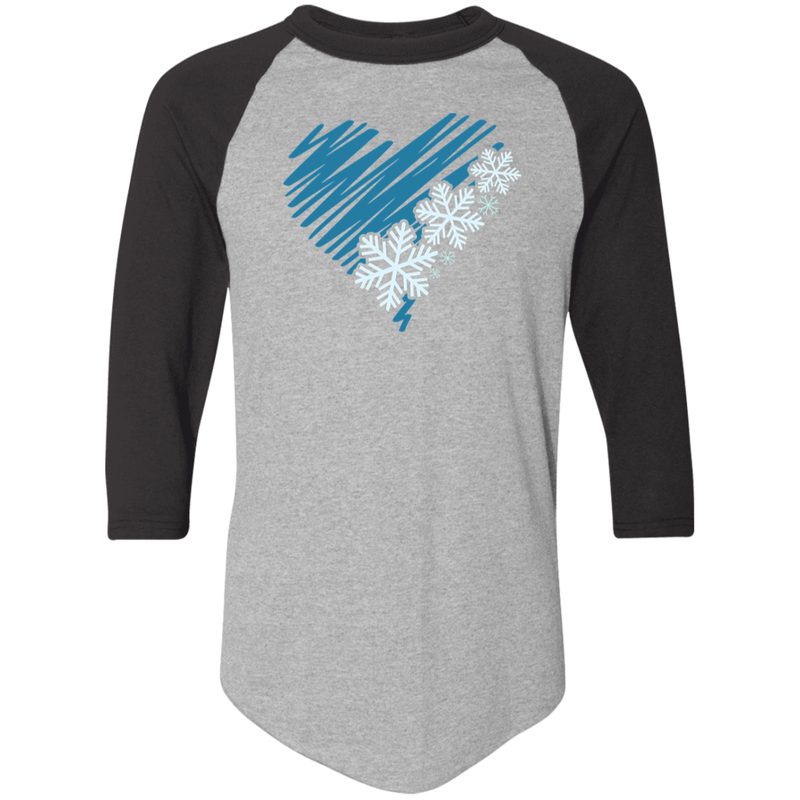 Heart & Snowflakes 2 4420 Colorblock Raglan Jersey Heart & Snowflakes 2 4420 Colorblock Raglan Jersey