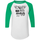 Nice Until Proven Naughty 4420 Colorblock Raglan Jersey Nice Until Proven Naughty 4420 Colorblock Raglan Jersey