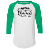 Merry Christmas 4 4420 Colorblock Raglan Jersey Merry Christmas 4 4420 Colorblock Raglan Jersey