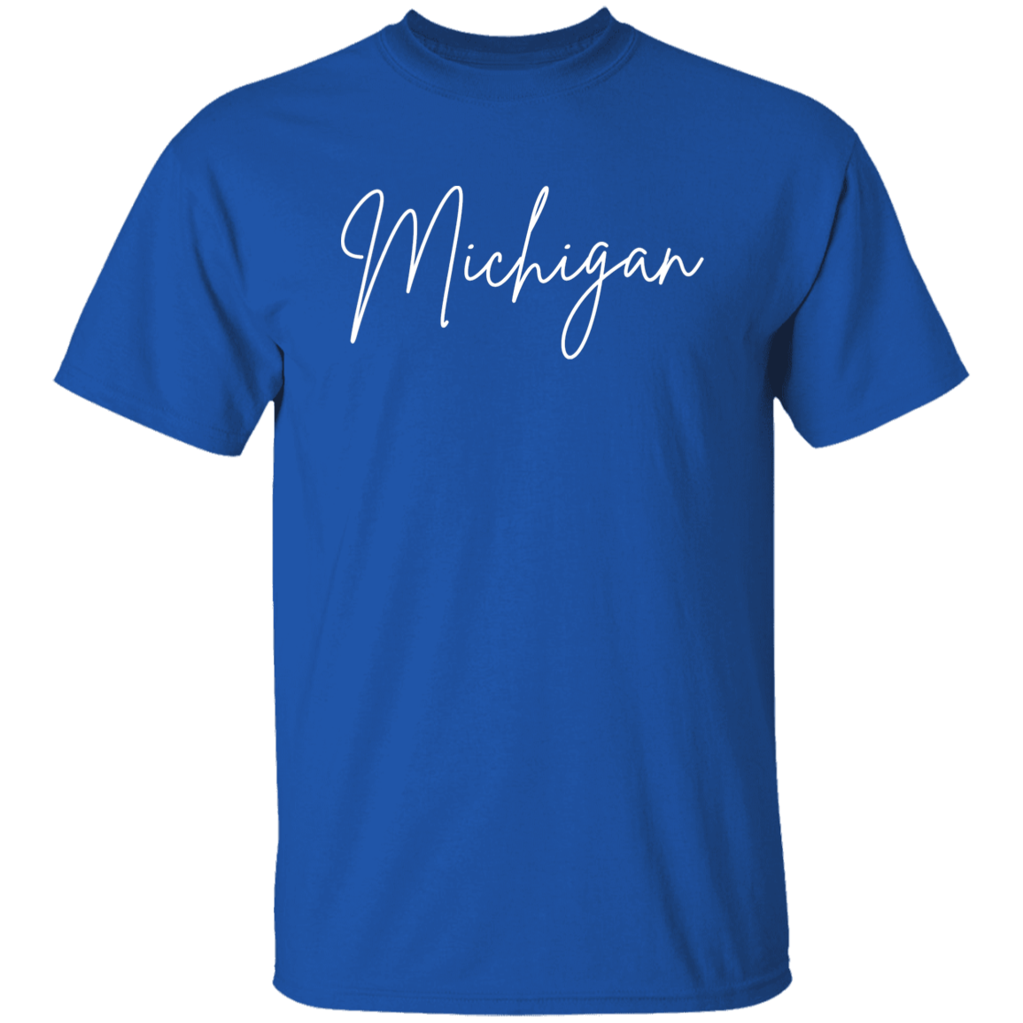 Michigan Skinny 1 White G500 5.3 oz. T-Shirt Michigan Skinny 1 White G500 5.3 oz. T-Shirt