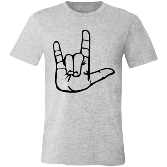 I Love You ASL 3001C Unisex Jersey Short-Sleeve T-Shirt