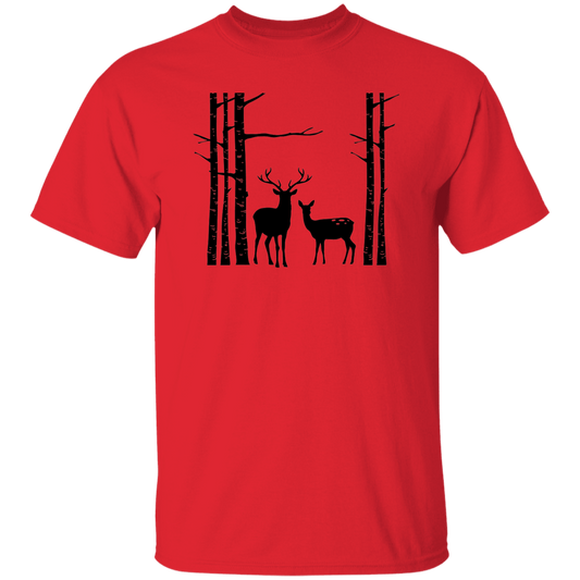 Birch Trees And Deers G500 5.3 oz. T-Shirt