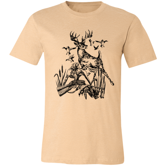 Hunting Dog 1 3001C Unisex Jersey Short-Sleeve T-Shirt
