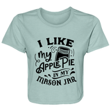 I Like My Apple Pie B8882 Ladies' Flowy Cropped Tee I Like My Apple Pie B8882 Ladies' Flowy Cropped Tee