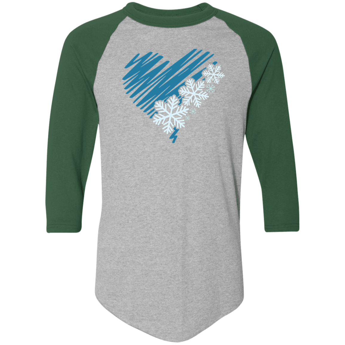 Heart & Snowflakes 2 4420 Colorblock Raglan Jersey Heart & Snowflakes 2 4420 Colorblock Raglan Jersey