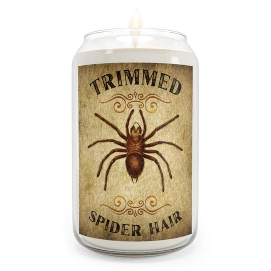 Trimmed Spider Hair Candle, 13.75oz