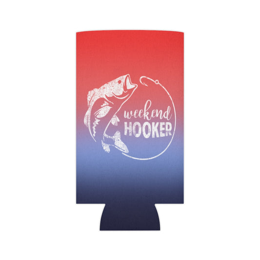 ***2 SIDED***  Regular & Slim Can Coolers 2 Sided - Weekend Hooker - HRCL LL