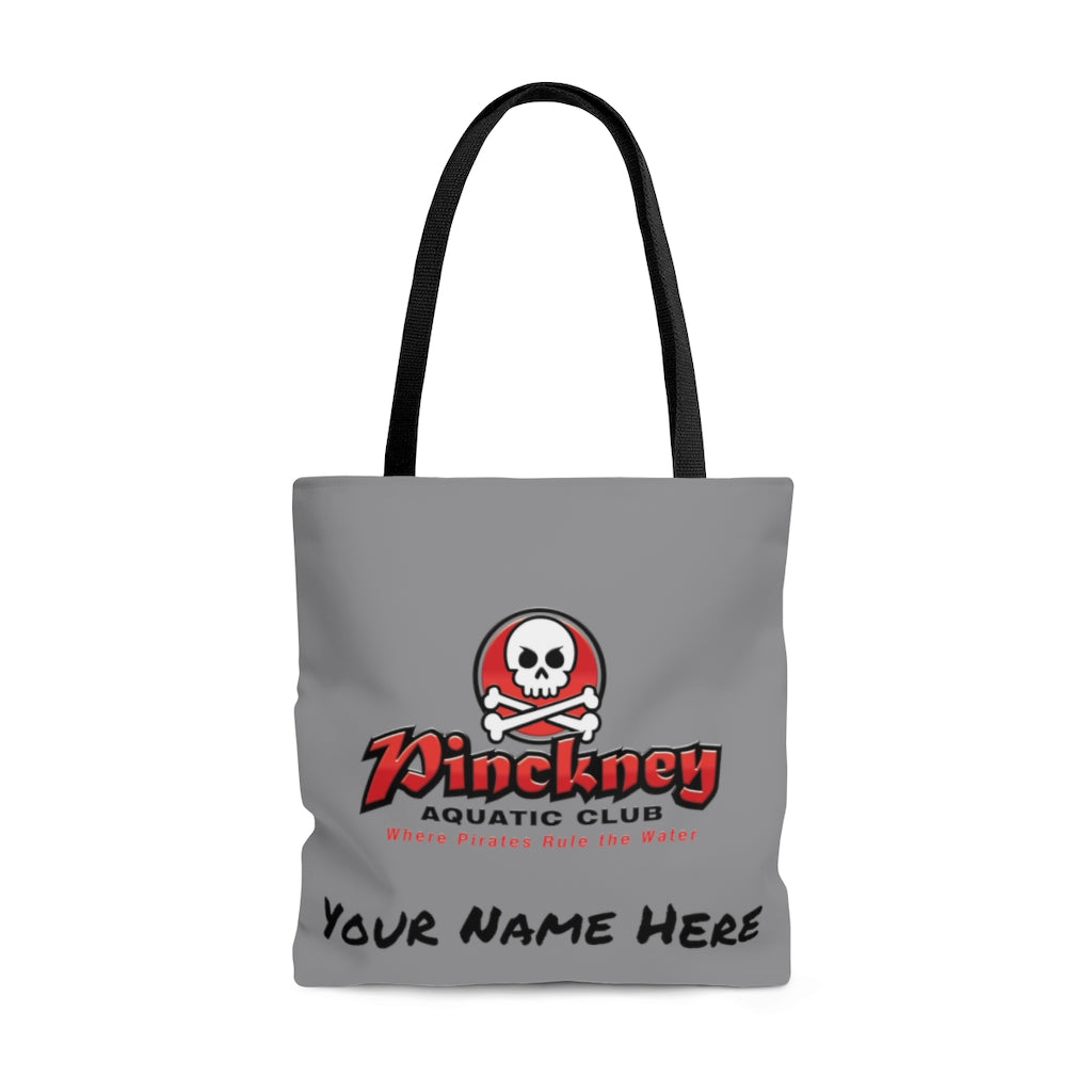 Custom Pinckney Aquatic Club- B, R & W, Tote Bag Custom Pinckney Aquatic Club- B, R & W, Tote Bag