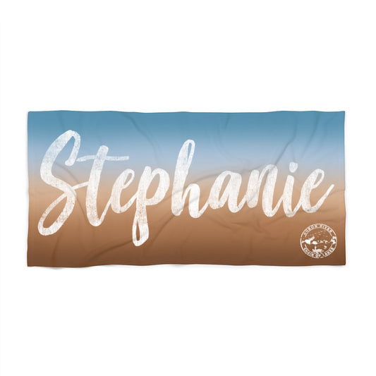Personalized Beach Towel - Large Name Fancy - HRCL FL